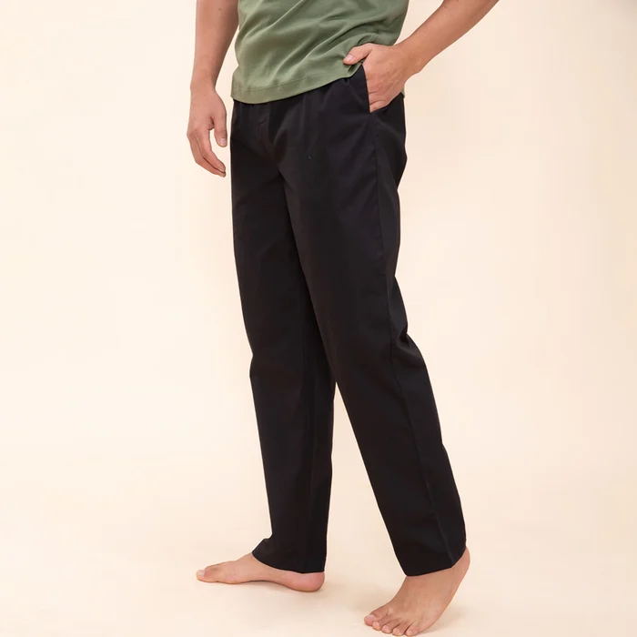 The Stretch Pyjama Pants Jet Black