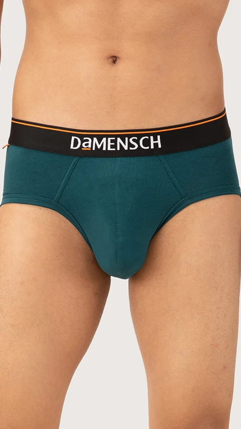 Value Deal Deo-Cotton Briefs- Olive Night, Teal Trust, Rabbit