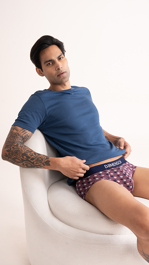 Deo-Cotton Brief- Tulipwood