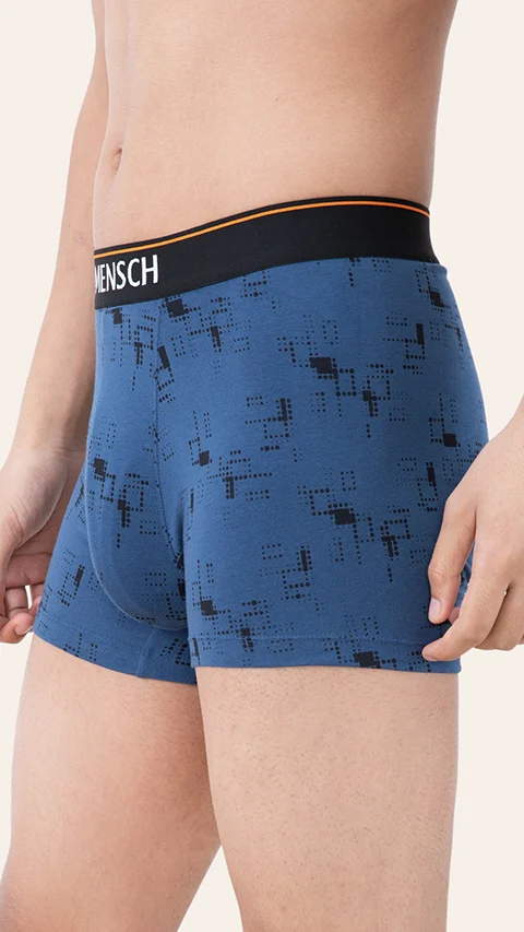 Deo-Cotton Trunk- Navy Pixels