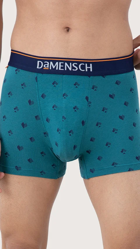 Deo-Cotton Trunk- Check & Mate Teal