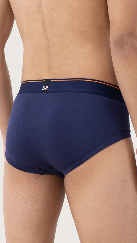 Value Deal Deo-Cotton Briefs- Violet View, New Navy