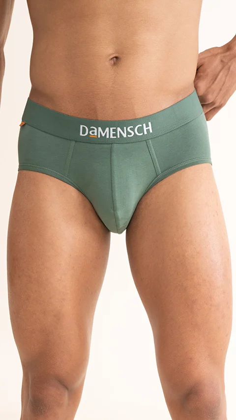 Value Deal Deo-Cotton Briefs- Olive Night, Lysons Blue, Dark Ivy