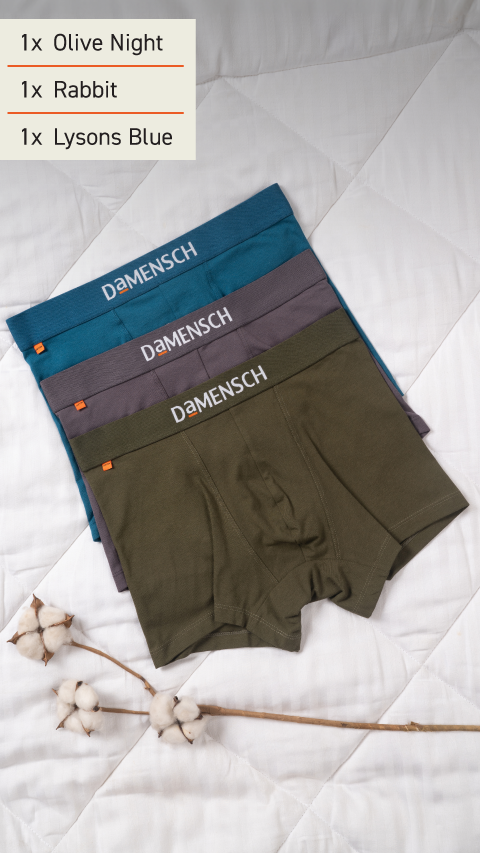 The Long Weekender Deo-Cotton Trunks Box-B (Set of 3)