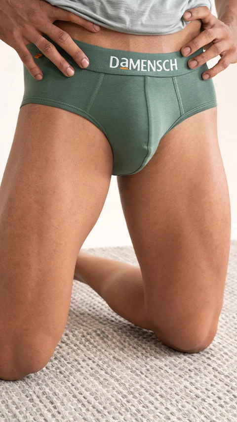 Value Deal Deo-Cotton Briefs- Dark Ivy, Forest Biome