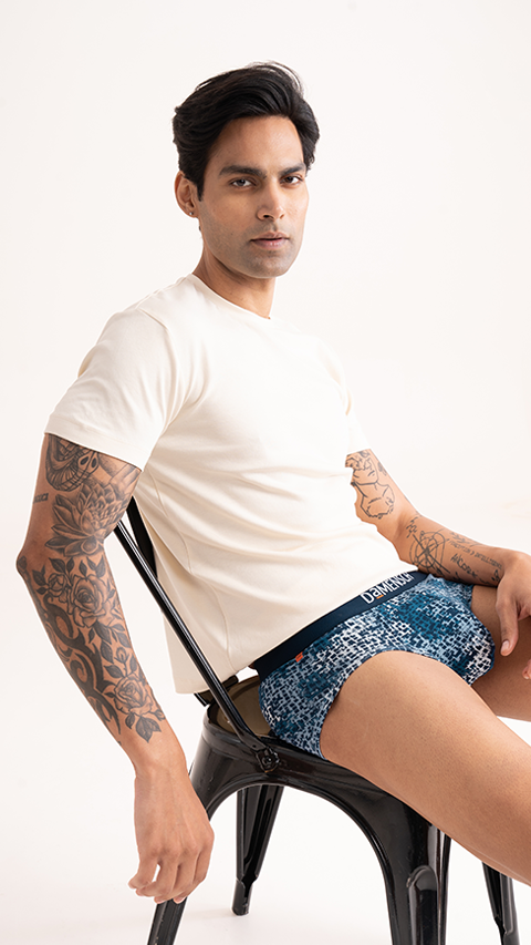 Deo-Cotton Brief- Soft Chambray