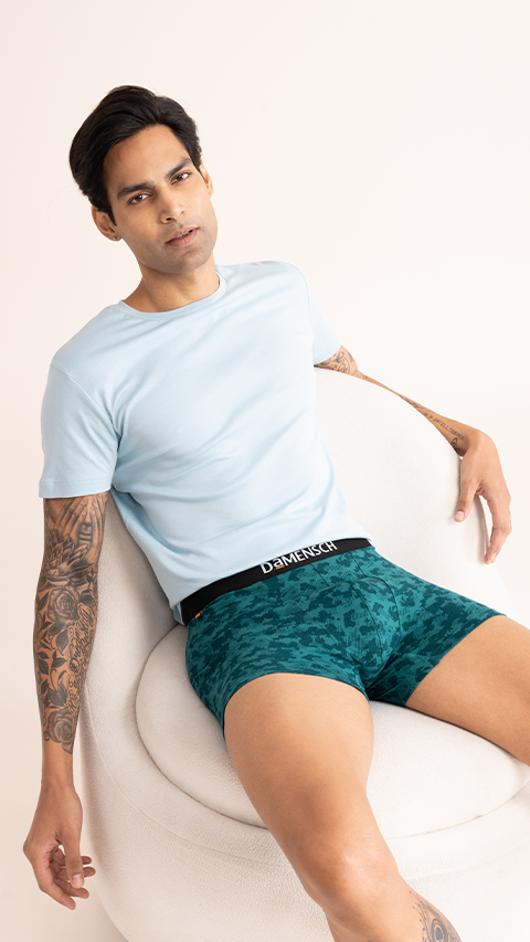 Deo-Cotton Trunk- Colonial Blue