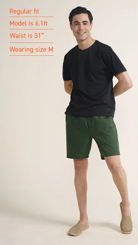 Breeeze Ultra-Light Casual Lounge Shorts Forest Green
