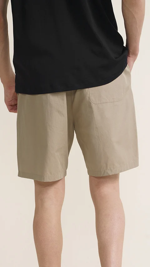 Breeeze Ultra-Light Casual Lounge Shorts Hommie Beige