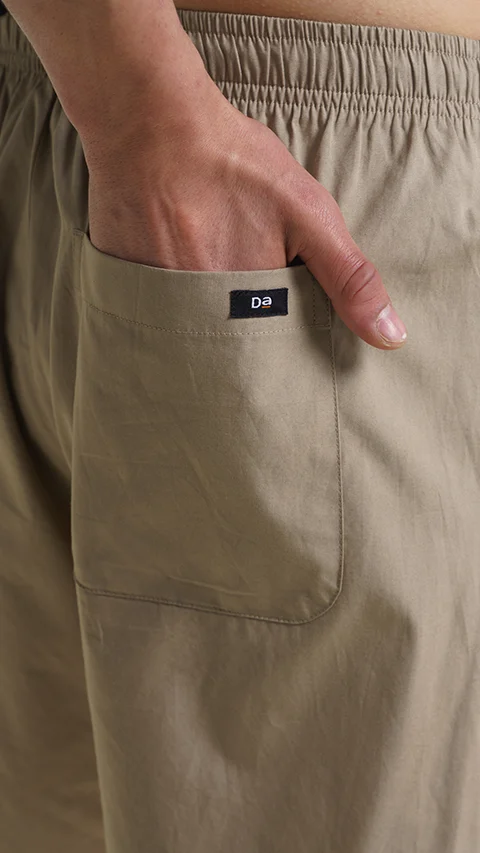 Breeeze Ultra-Light Casual Lounge Shorts Hommie Beige