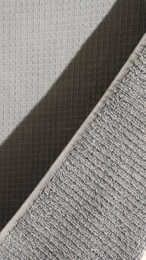 Waffle - Plush Face Towel Fog Grey