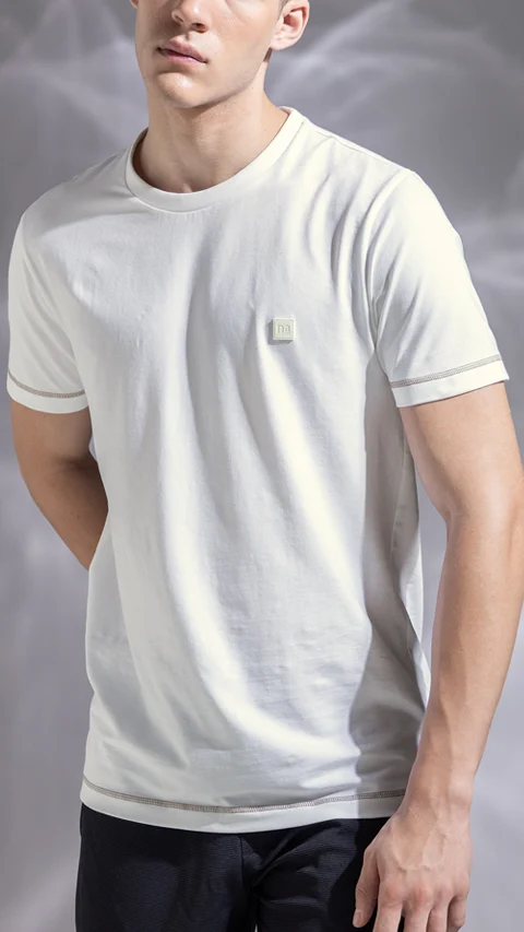 Fluid Tees Beach White