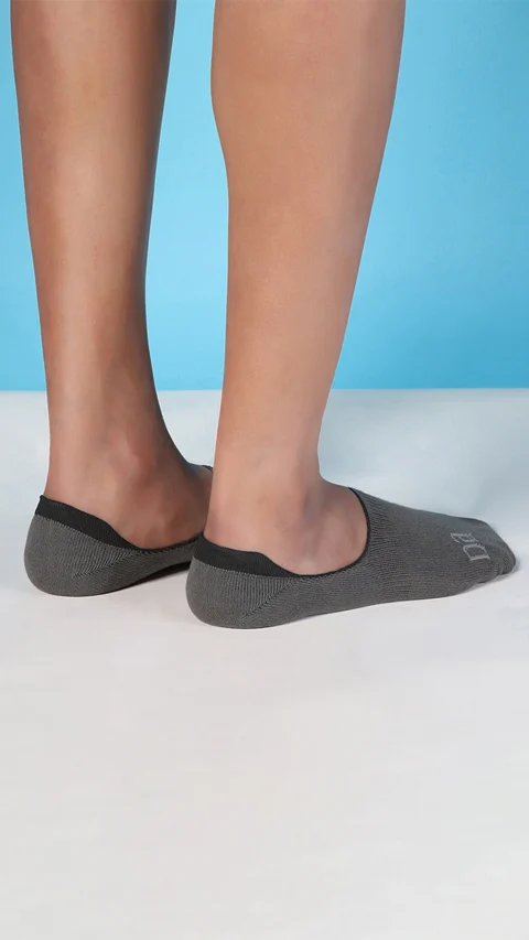 Aloe-Soft No Show Non-Terry Socks- Trek Blue, Trek Grey, Trek Brown
