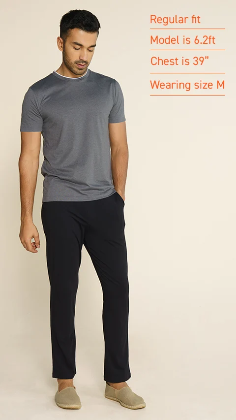 Breeeze Ultra-Light Melange T-Shirt Charcoal Dust