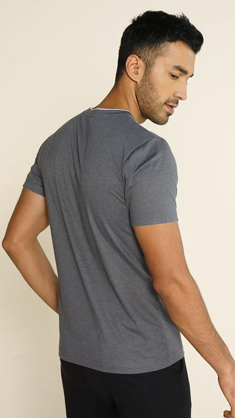 Breeeze Ultra-Light Melange T-Shirt Charcoal Dust
