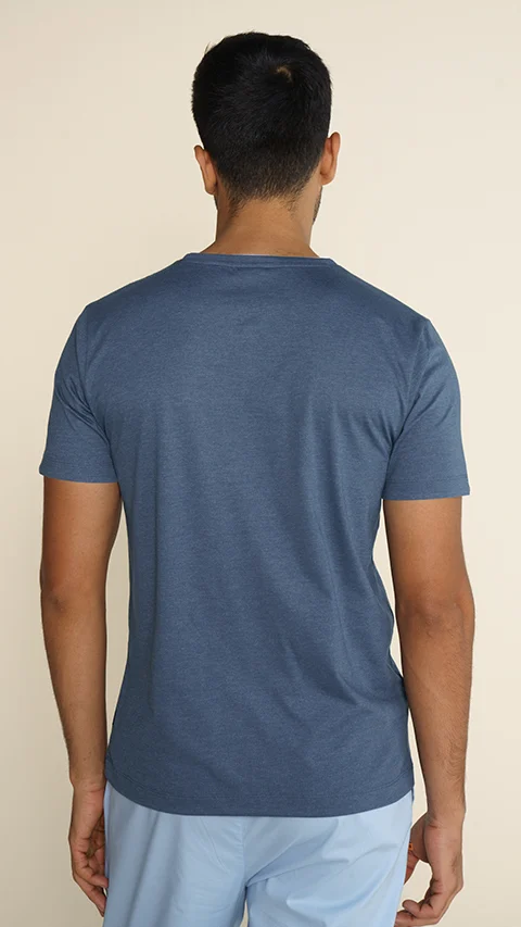 Breeeze Ultra-Light Melange T-Shirt Sailor Blue