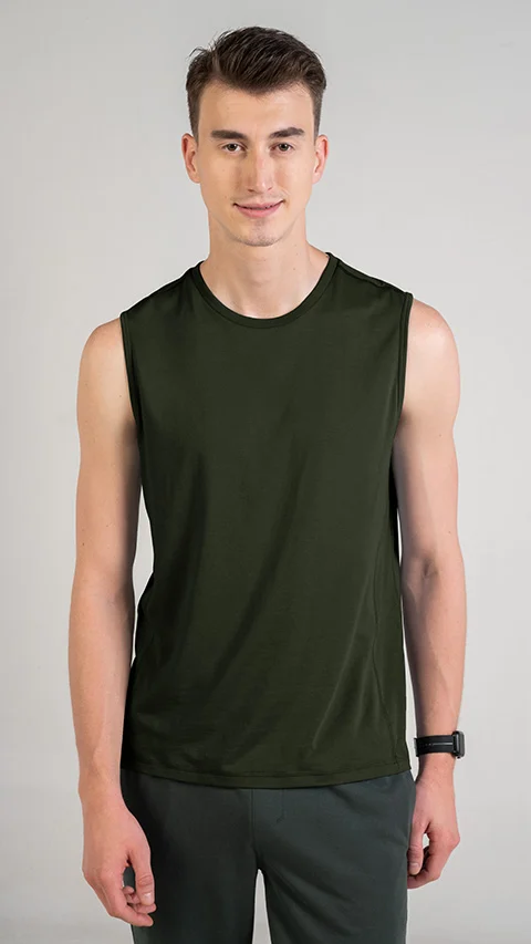 Breeeze Tank Top Deep Green