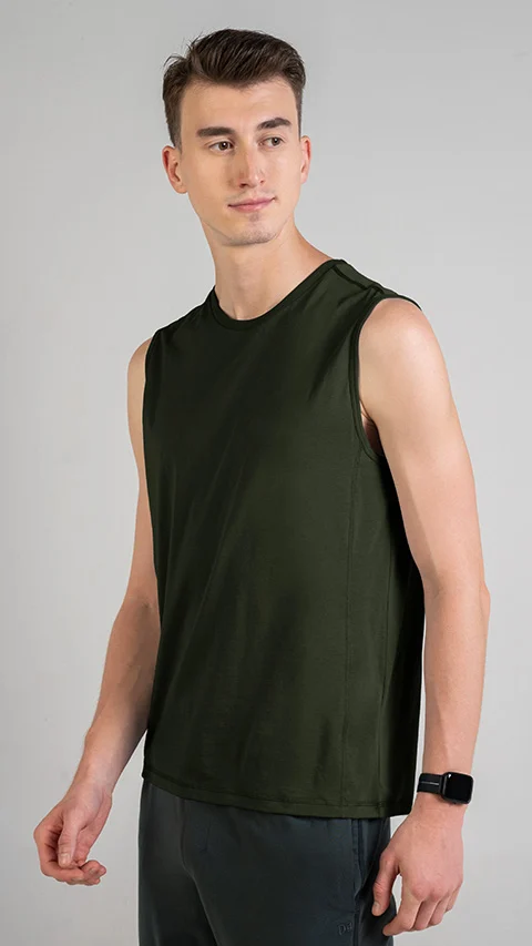 Breeeze Tank Top Deep Green