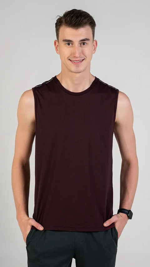 Breeeze Tank Top Port Wine