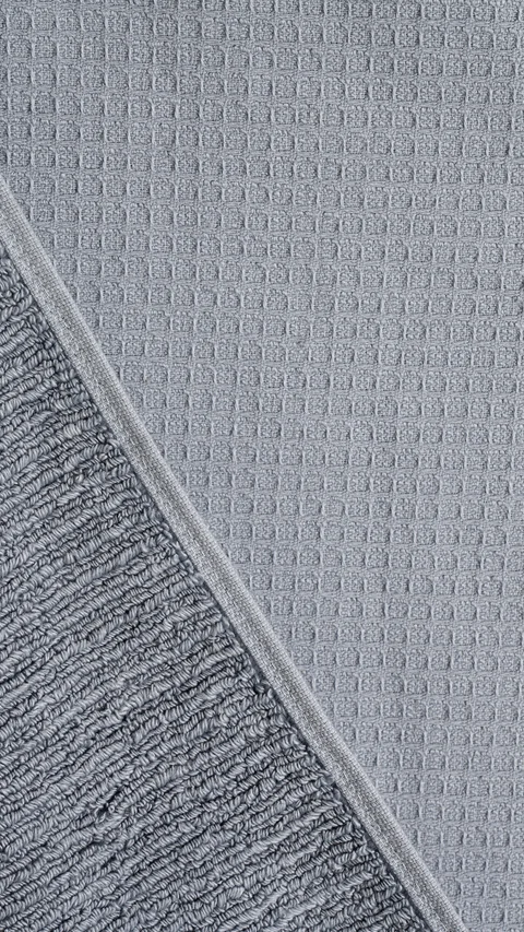 Waffle - Plush Hand Towel Earthy Blue