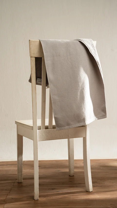 Waffle - Plush Hand Towel Fog Grey