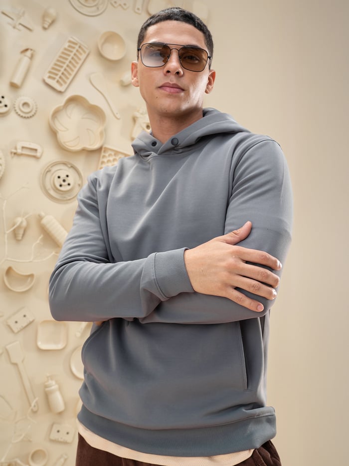 ReNEWd Closed Hoodie City Grey