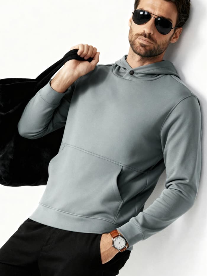 ReNEWd Closed Hoodie City Grey