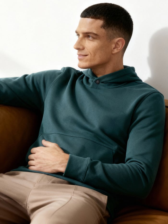 ReNEWd Closed Hoodie Marine Teal