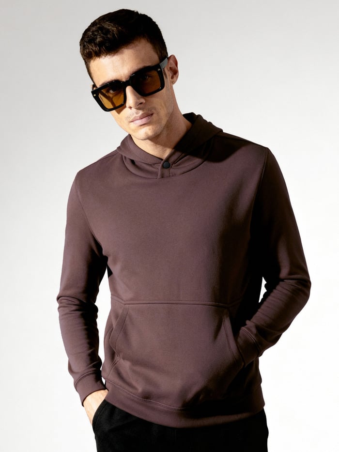 ReNEWd Closed Hoodie Stone Brown
