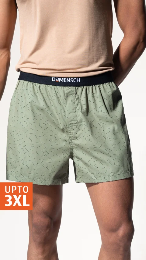 BREEEZE Ultra-light Inner Boxers Dot Green