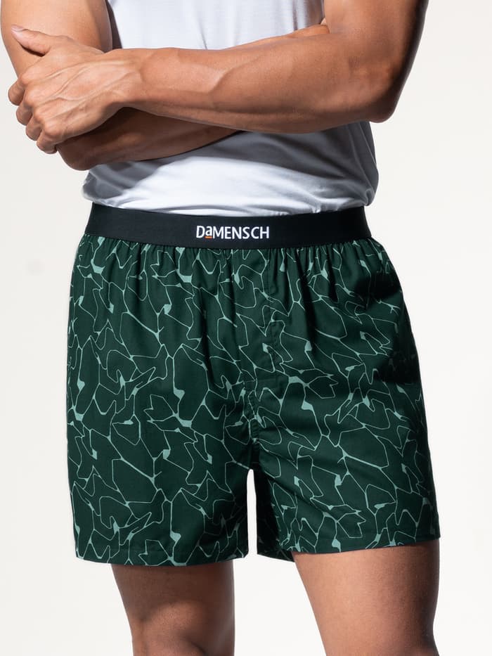 BREEEZE Ultra-light Inner Boxers Crackle Green