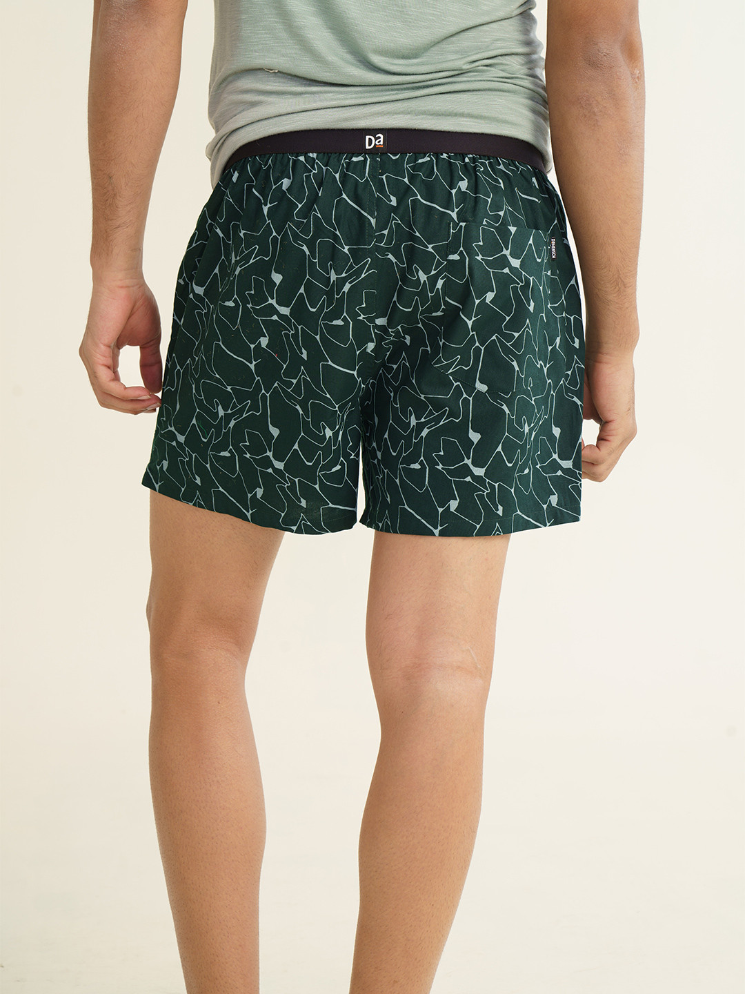 BREEEZE Ultra-light Inner Boxers Crackle Green