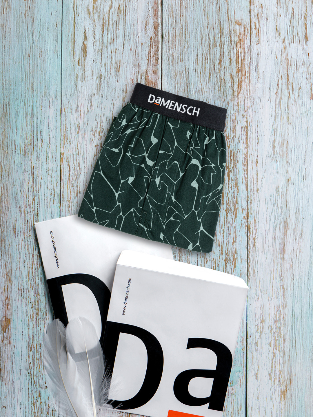 BREEEZE Ultra-light Inner Boxers Crackle Green