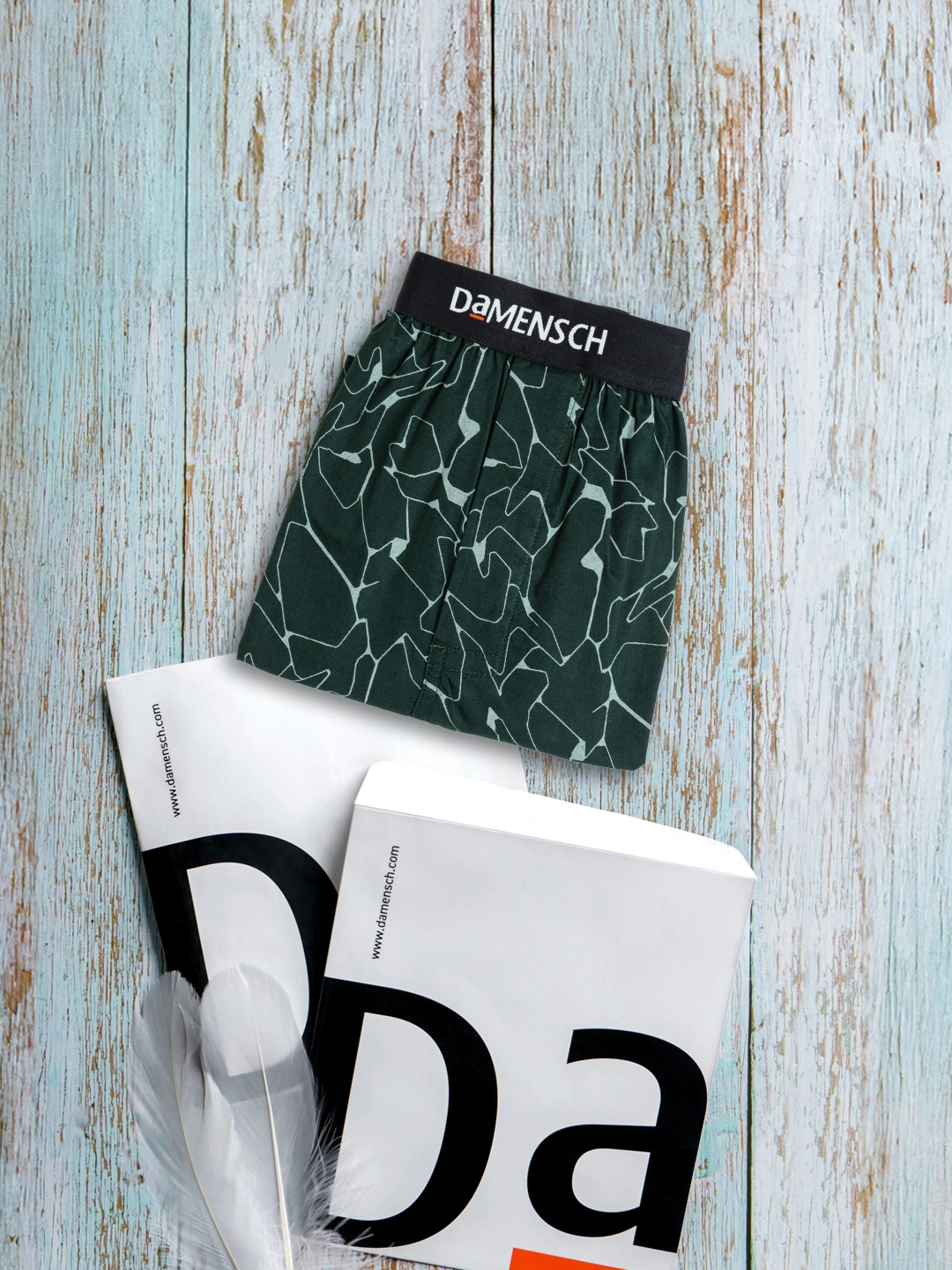 BREEEZE Ultra-light Inner Boxers Crackle Green