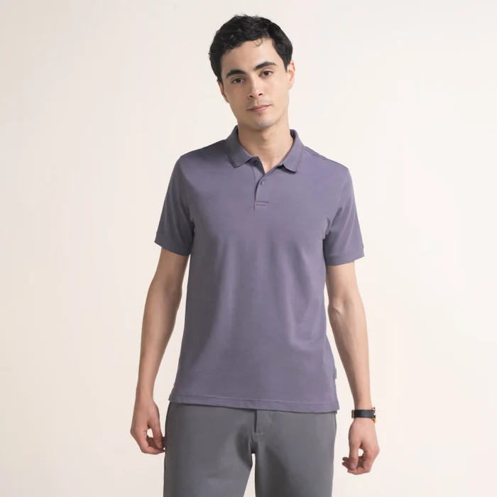 Constant All-Degree Pique Polo Lavender Blue