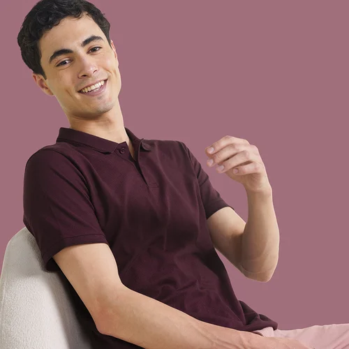 Constant All-Degree Pique Polo Loyal Maroon