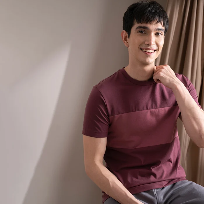 Fluid Tees Mineral Maroon