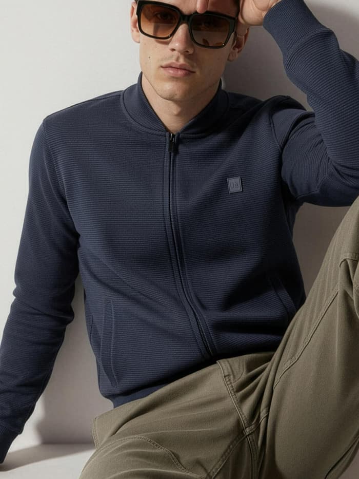 ReNEWd Ottoman Bomber Jacket Nomad Navy