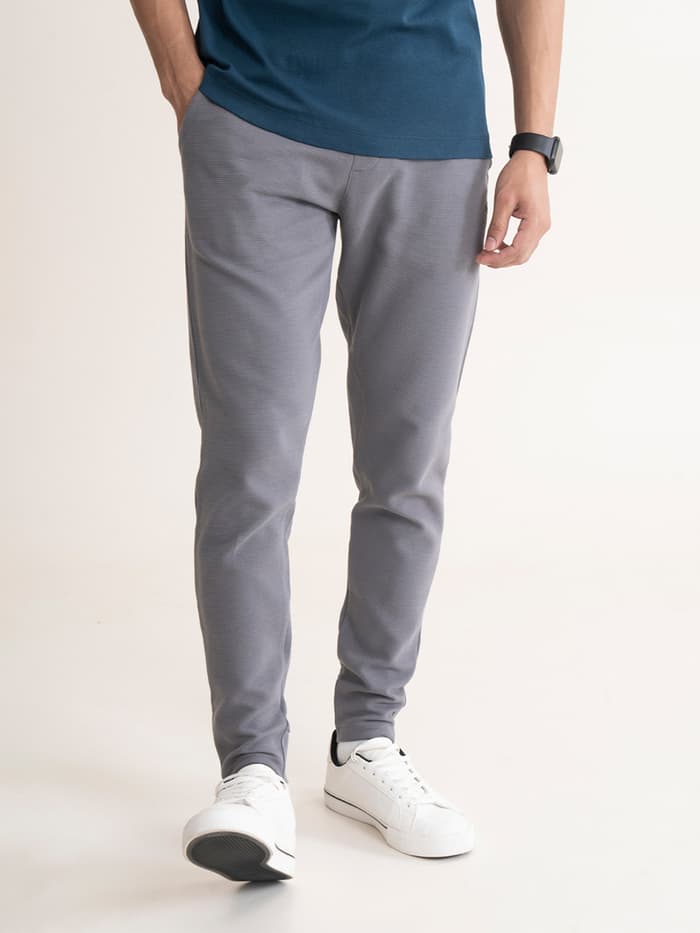 Statement Textured Jogger Glory Grey