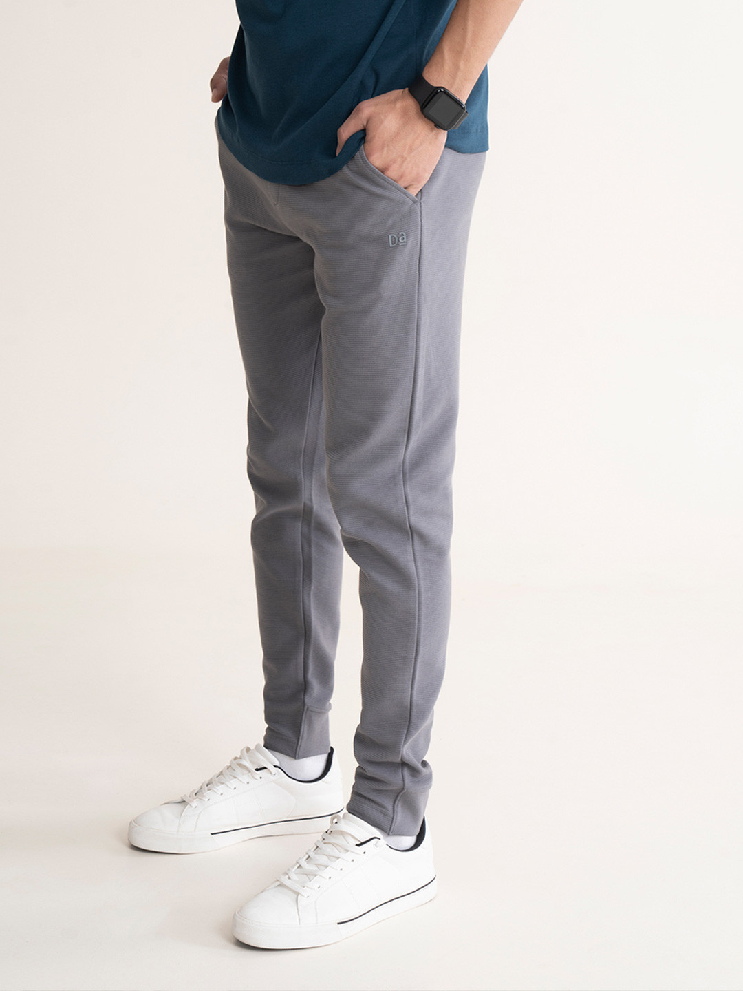 Statement Textured Jogger Glory Grey