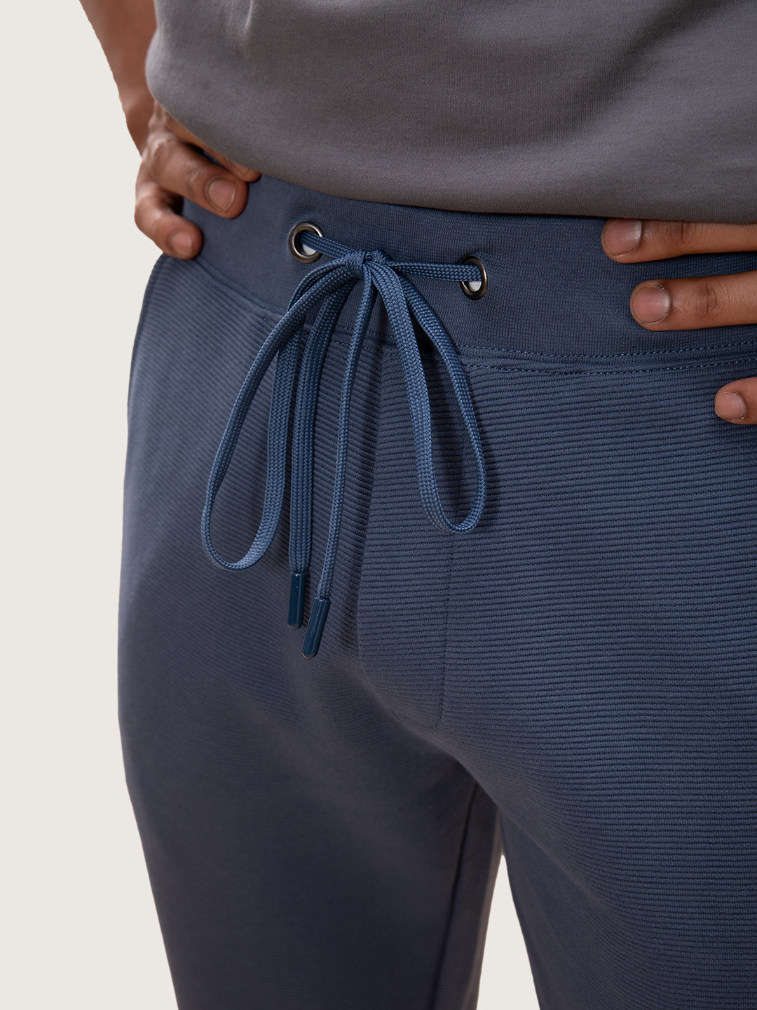 Statement Textured Jogger Honour Blue
