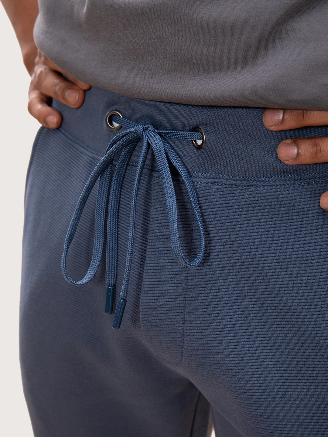 Statement Textured Jogger Honour Blue