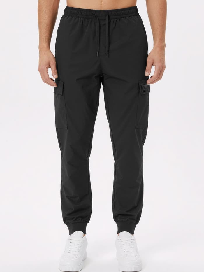 Araam Cargo Joggers Midnight Black
