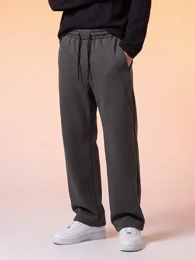 Classic Wide Leg Joggers Urban Grey
