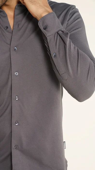 Long-Sleeve Piqué-Knit Shirt | RW&CO