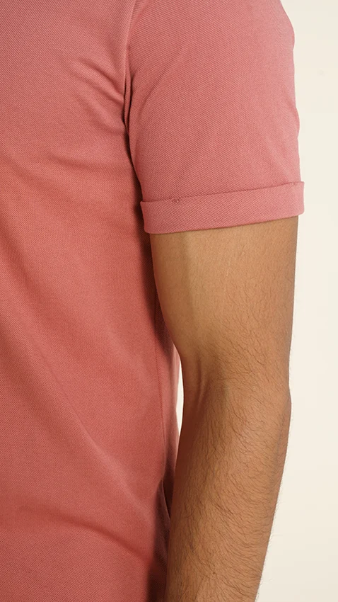 Constant All-Degree Pique Shirts Half Sleeves Peach Dust