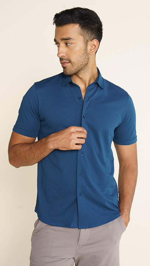 half sleeve dress shirt♡ Modern Fit Non-Iron Twill Dress shirt – Tip Top