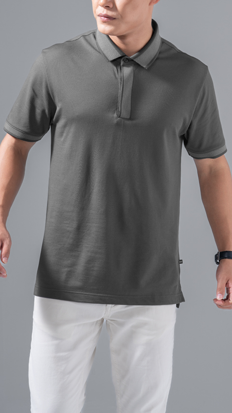 Damensch Constant All-Degree Elemental Polo Phantom Gray | damensch