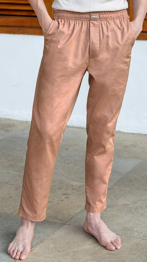 Linen Pyjama Autumn Peach