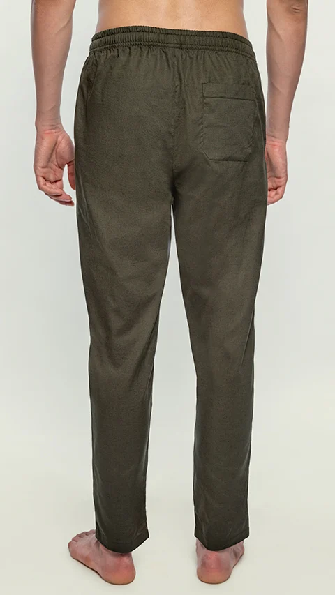 Linen Pyjama Fern Green